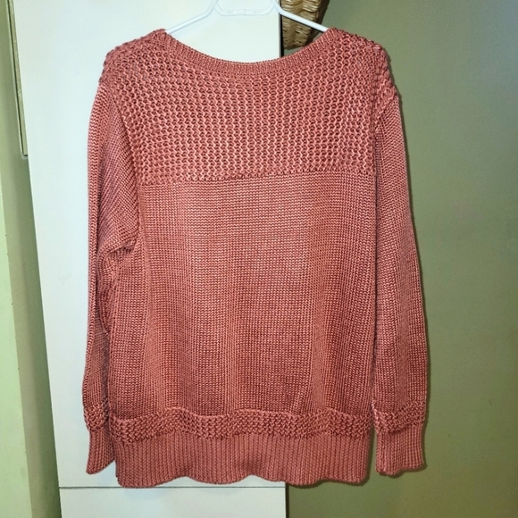 Lauren Ralph Lauren Cotton-Blend Crewneck Sweater dark pink mahogany NEW size 2X - Picture 6 of 9